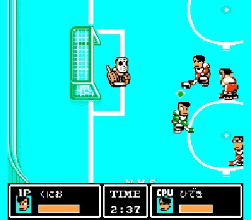 Ike Ike! Nekketsu Hockey-bu - Subette Koronde Dairantou (Japan) screen shot game playing